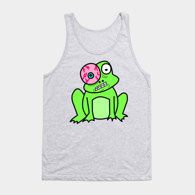 Stressed Frog Tank Top by Shrenk